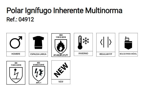 FORRO POLAR IGNIF+ANTIEST.MARINO PERMANE