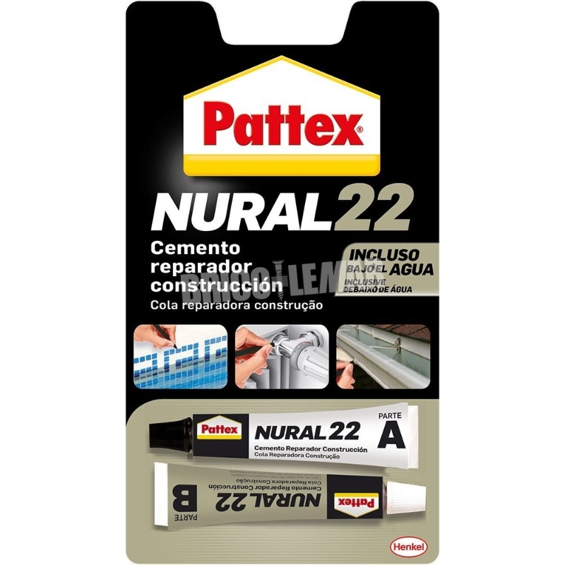 TUBO PATTEX NURAL REPARADOR MADERA CLARO - TUBO PATEX-NURAL