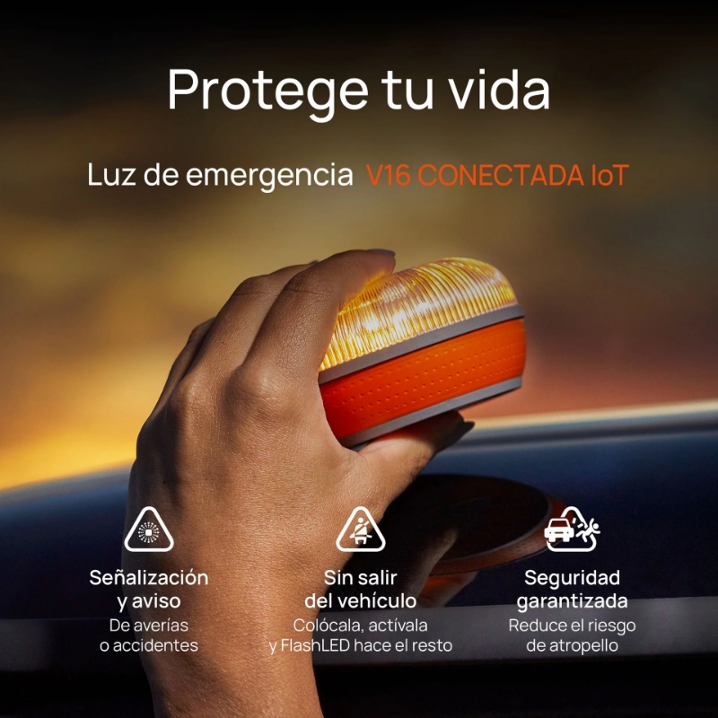 LUZ  DE EMERGENCIA  V16 HOMOLOGADA TRAFI