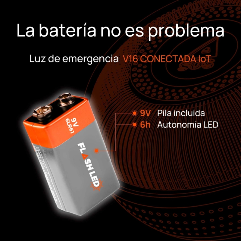 LUZ  DE EMERGENCIA  V16 HOMOLOGADA TRAFI