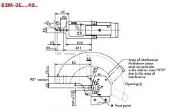 DESTACO BRAZO HORQUILLA CENTRAL PARA 82M-3M Ø40mm 8UM404-15-117