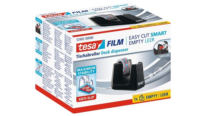 DISPENSADOR/APLICADOR CINTA ADHESIVA  HASTA 19mm Y 33mt TESA 53902