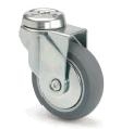 ARSA 42003 RUEDA Ø100x32mm GIRAT PASADOR GOMA GRIS BUJE LISO