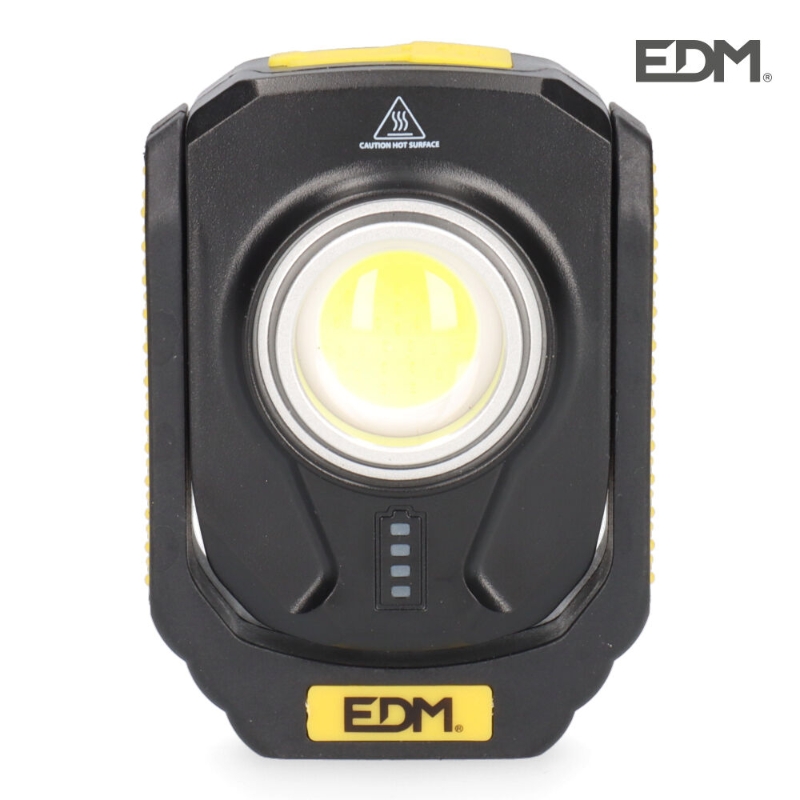 PORTATIL LED COMPACT RECARGABLE 10W 900 LUMEN EDM