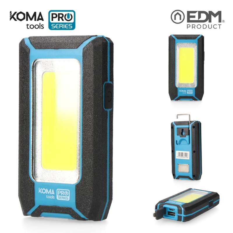 PORTATIL LED PROFESIONAL COB 500LUMEN 8W KOMA TOOLS