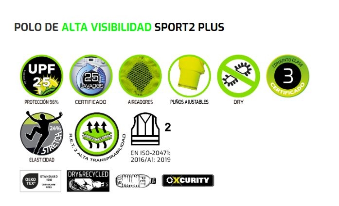 POLO AV NARANJA M/LARGA T-XS (SPORT2 PLUS)