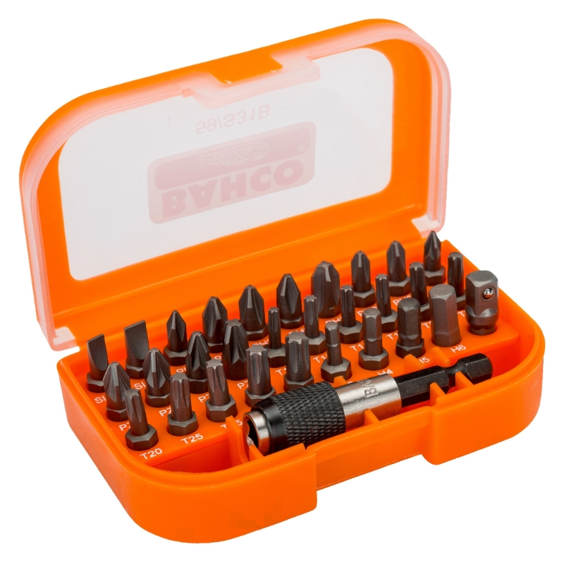 JUEGO 31 PUNTAS 1/4" RECTAS/PH/PZ/TORX (59/S31B)