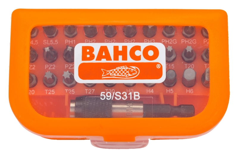 JUEGO 31 PUNTAS 1/4" RECTAS/PH/PZ/TORX (59/S31B)