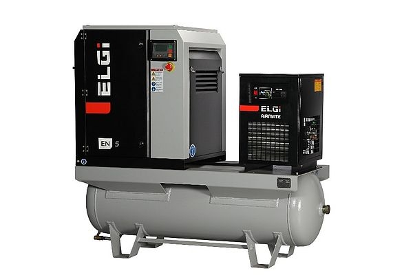 COMPRESOR ROTATIVO ELGI EN 7 - 7.5Kw DEPOSITO 270lt