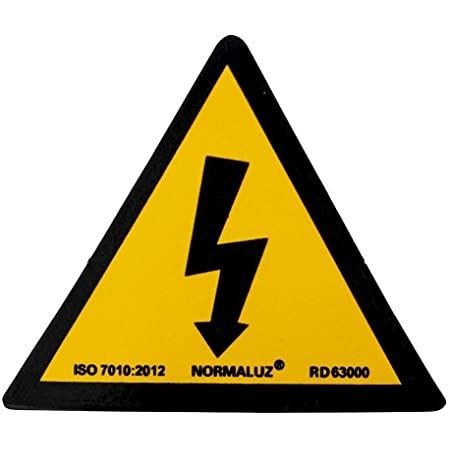 PACK 10 UN.SEÑAL ADHESIVA RIESGO ELECT.50MM(RD63000)