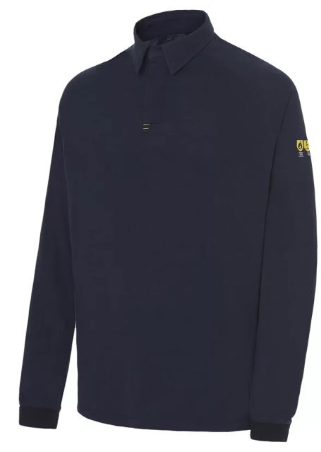 POLO IGNIFUGO PERMANENTE MARINO (4908) ----PROMO---