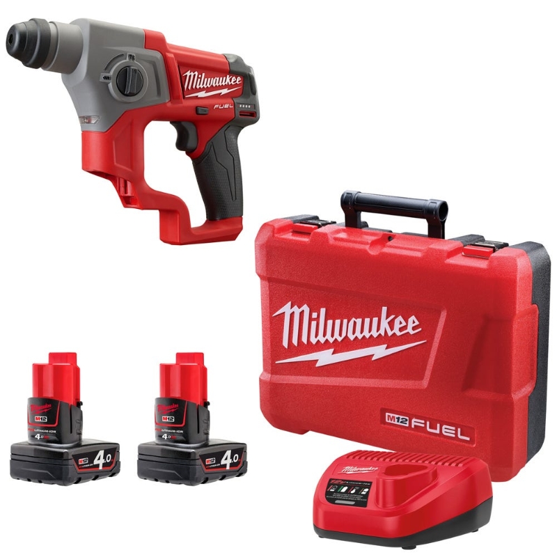 MILWAUKEE MARTILLO 1.1J 12V X2 BAT 4.0Ah M12 CH-402C