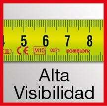 CINTA METRICA ADHESIVA LATA VISIBILIDAD 2mt X 13mm