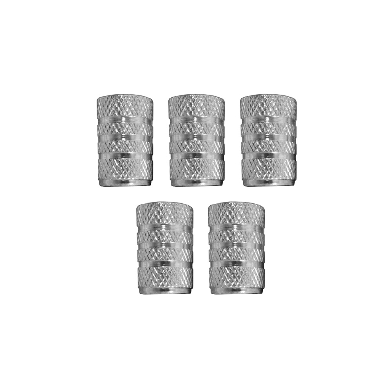 SET DE 5 TAPONES ALUMINIO VALVULA RUEDA 