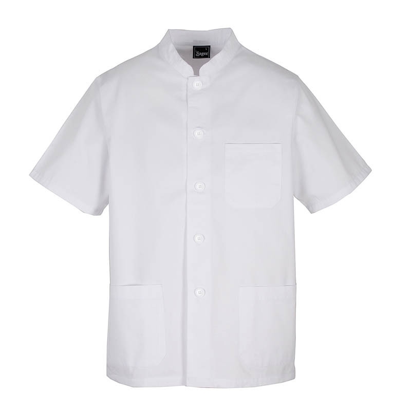 CASACA UNISEX. BLANCO C/MAO M/CORTA (503