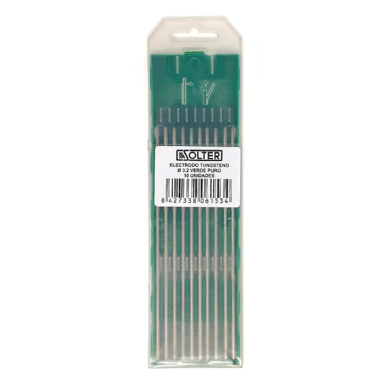 ELECTRODO TUNGSTENO 100% VERDE Ø3,2mm (P