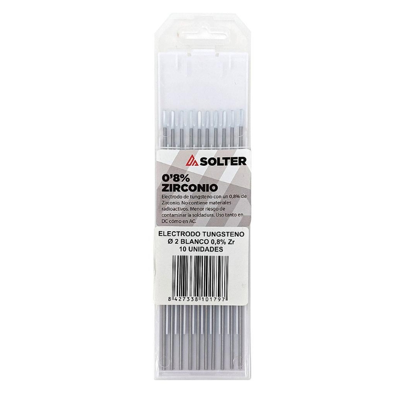 ELECTRODO TUNGSTENO ZIRCONIO 0,8% BLANCO