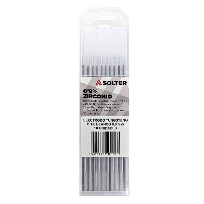 ELECTRODO TUNGSTENO ZIRCONIO 0,8% BLANCO
