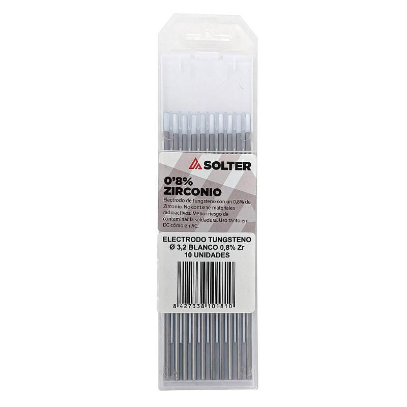 ELECTRODO TUNGSTENO ZIRCONIO 0,8% BLANCO