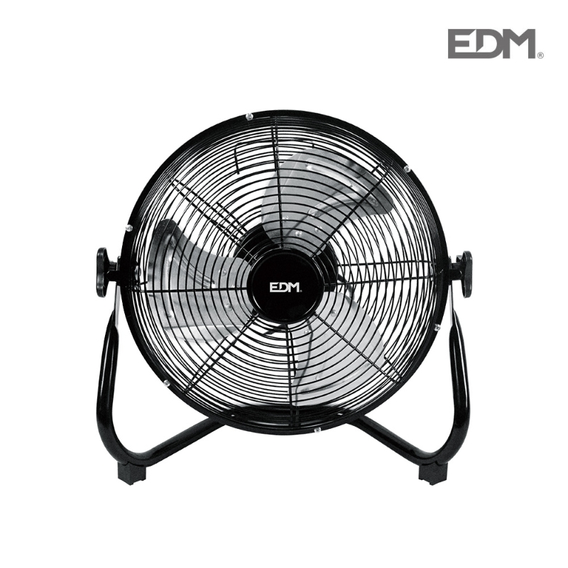 VENTILADOR INDUSTRIAL DE SUELO NEGRO 45W