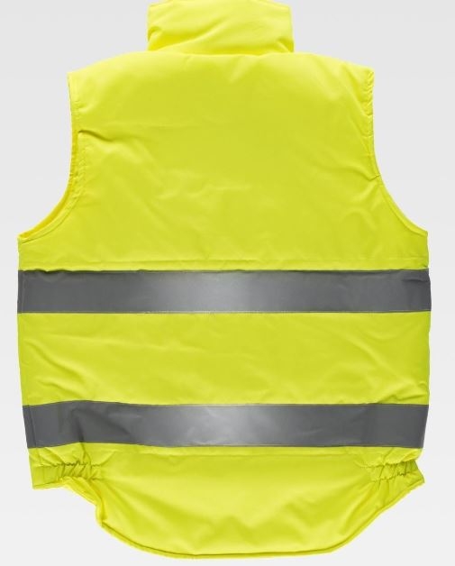 CHALECO AV AMARILLO C/BOLS. T-M (C3209)