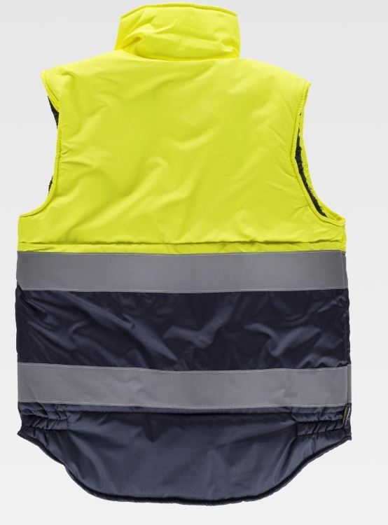 CHALECO AV AMARILLO/MARINO C/BOLS. T-XXL