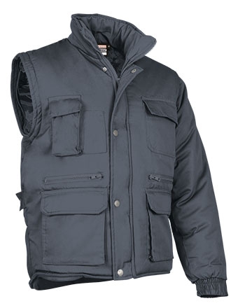 CHAQUETA 2 EN 1  M/DESMON.GRIS T-L (MIRA