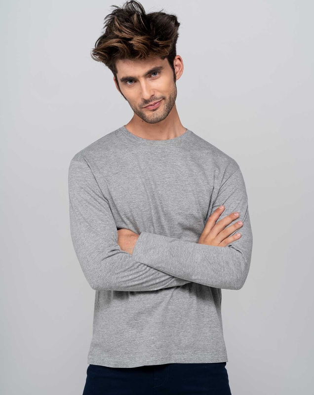 CAMISETA ALG. 160g GRIS GM M/L T-S (TSRA