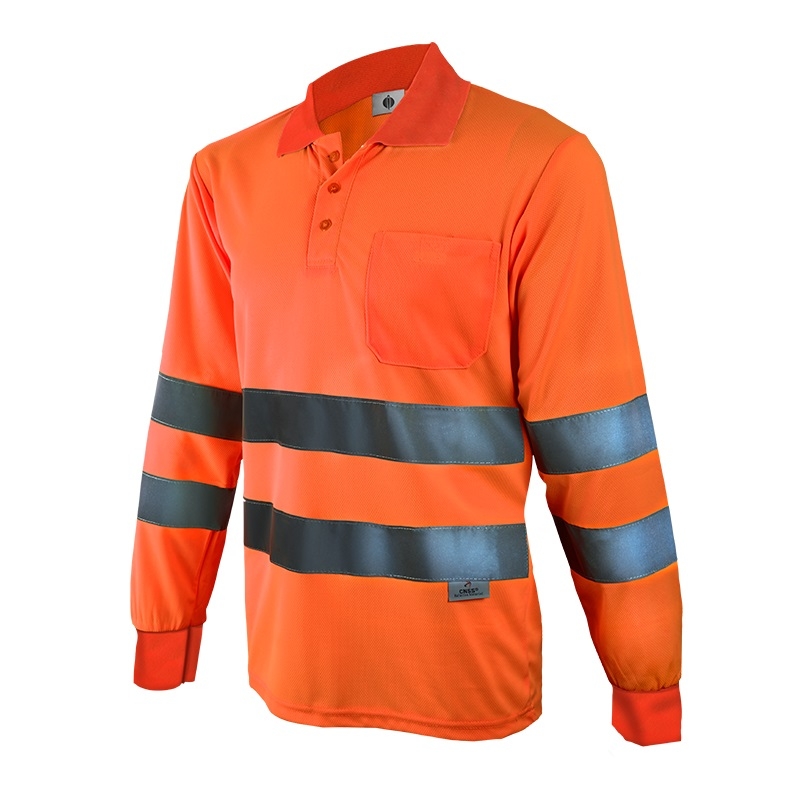 POLO 55%ALG 45%POL AV NARANJA M/L T-XL (