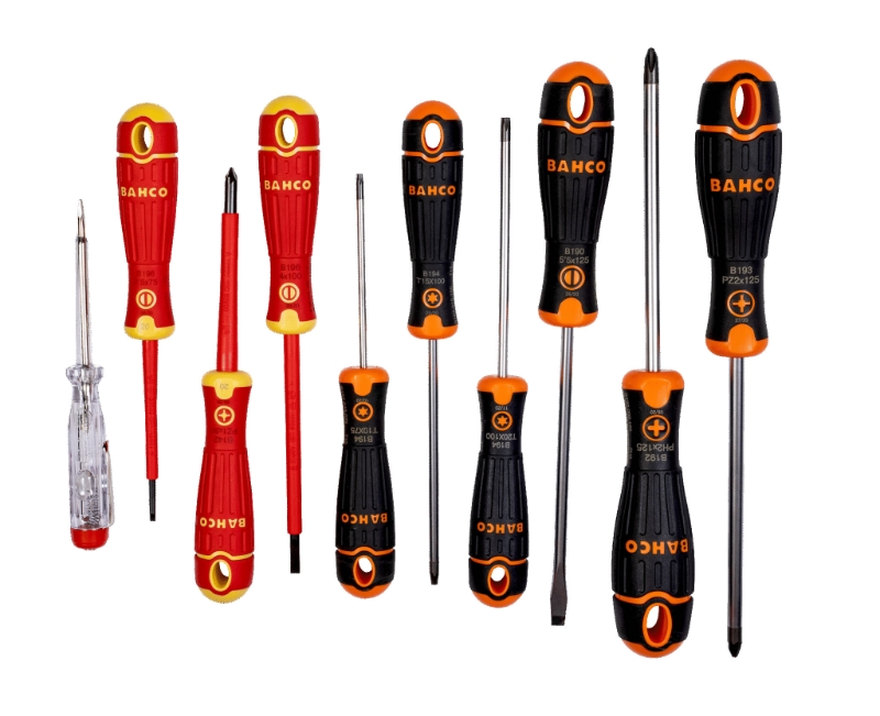 JUEGO DESTORNILLADORES BAHCOFIT 10 PIEZA