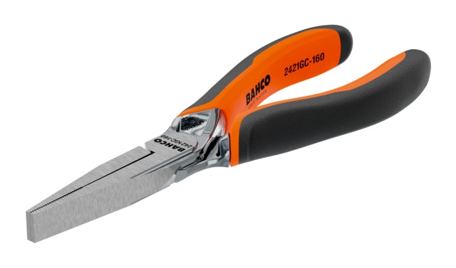 ALICATE BOCA PLANA LARGA CROMADO 180mm (