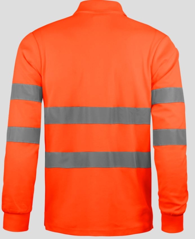 POLO 55%ALG 45%POL AV NARANJA M/L T-S (W
