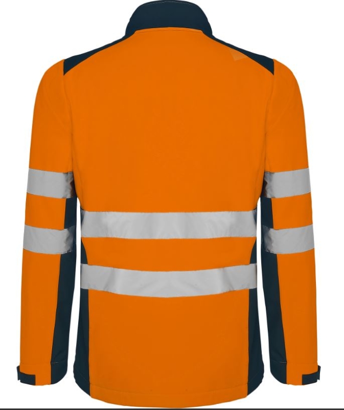 CHAQUETA SOFTSHELL AV NARANJA/MARINO T-M