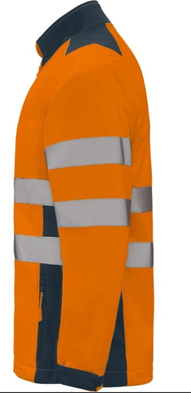 CHAQUETA SOFTSHELL AV NARANJA/MARINO T-X