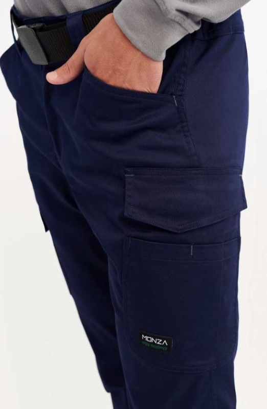 PANTALON 64%POL 34%ALG 2%ELAS MARINO T-6