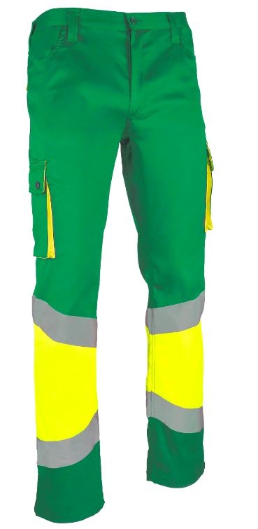 PANTALON 64%POL 33%ALG 3%SPAN AV AM/VERD