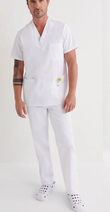 PANTALON UNISEX TERG. BLANCO C/G T-3XL (