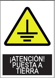 SEÑAL ADVERTENCIA ALUMINIO 210X297 MM PU