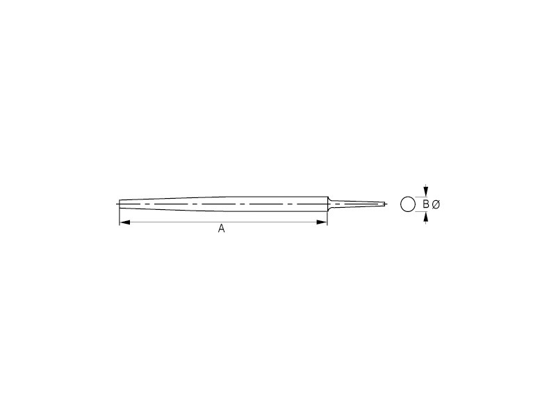 LIMA REDONDA BASTA 6" CON MANGO (534601)