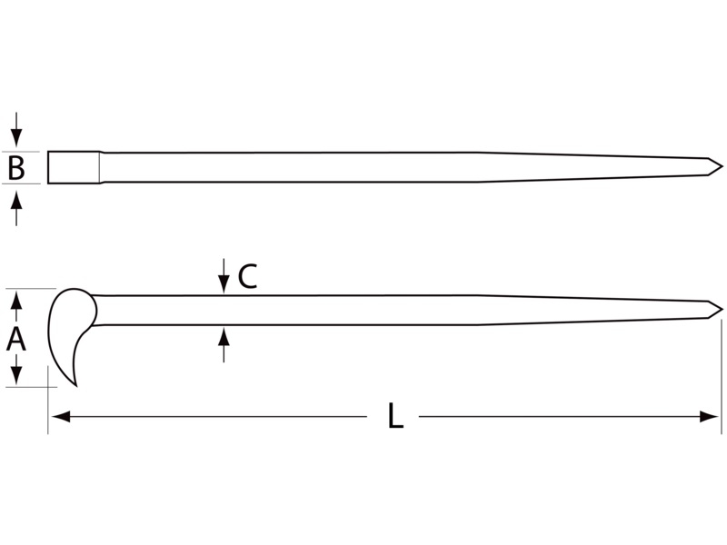 PALANCA POLIVALENTE 90º, 406mm (066-400-