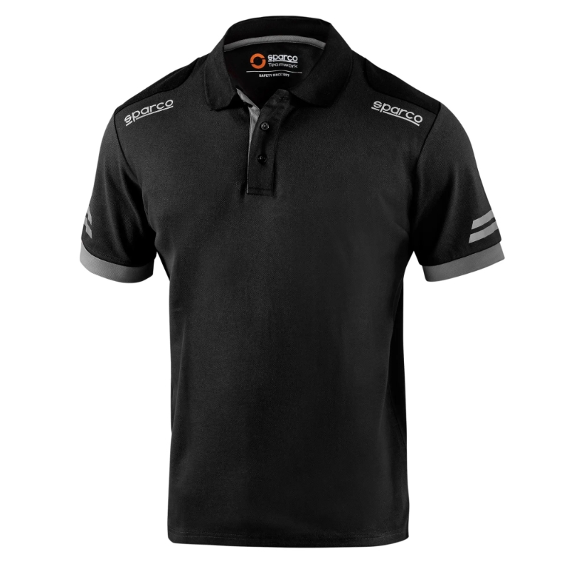  POLO MANGA CORTA TOLEDO BLACK-GRAY ( SP