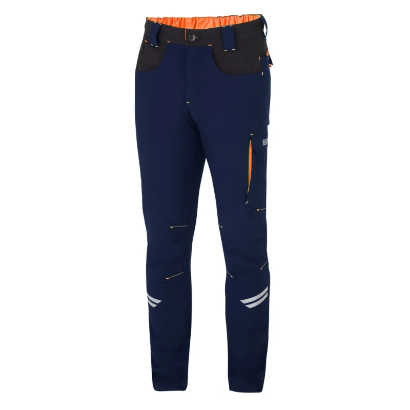 PANTALON KANSAS BLUE-ORANGE (SPARCO 0242