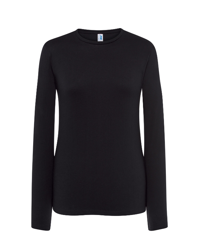 CAMISETA MANGA LARGA ALGODÓN NEGRO WOMEN