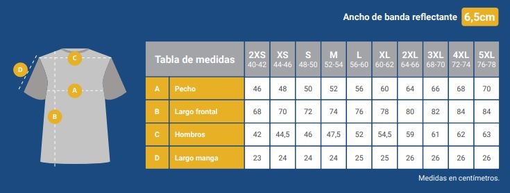 CAMISETA 55%ALG 45%POL AV NARA/MARIN M/C