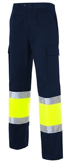   PANTALON AV AMARILLO/MARINO ALGODON (S