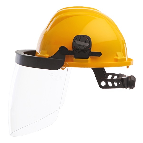     PANTALLA + CASCO AMARILLO PROTECCION