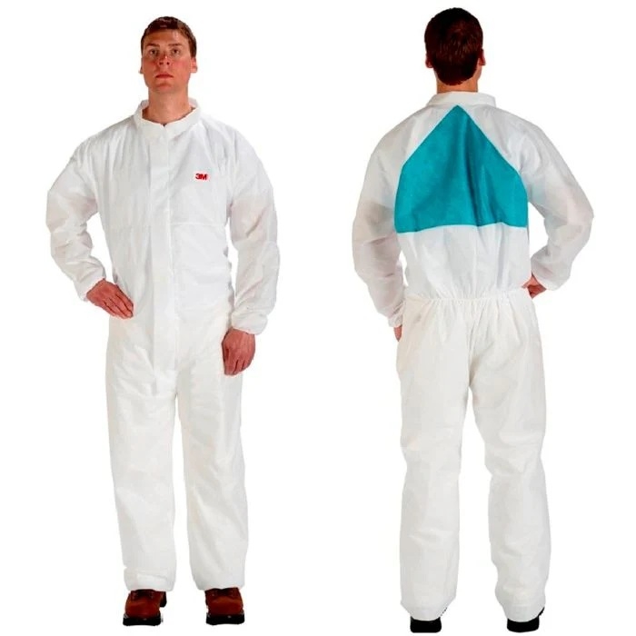 BUZO DESECHABLE PP/SMMS BLANCO/VERDE 5/6