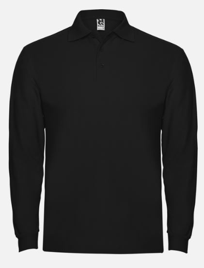POLO ALG. NEGRO M/L T-L (6635-02 ESTRELL