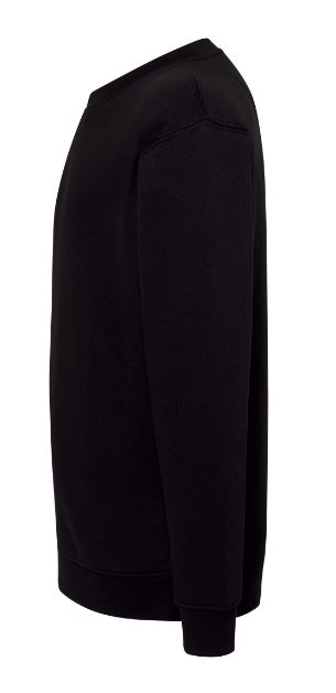 SUDADERA C/REDONDO SIN AFELPADO NEGRO T-