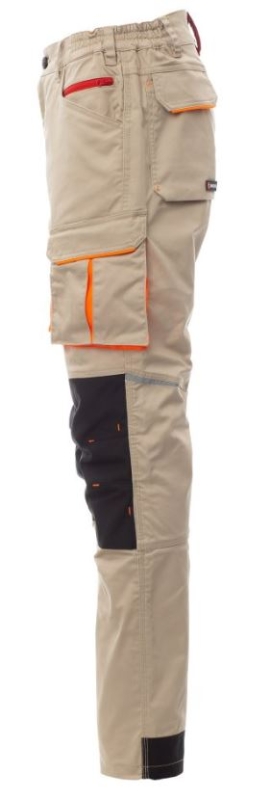 PANTALON TERGAL BEIGE/NEGRO ELASTANO T-6